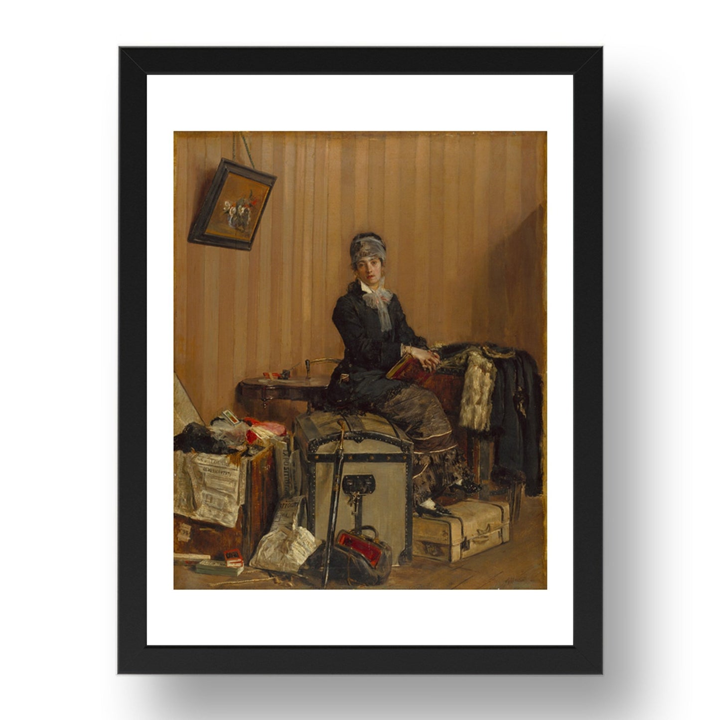 Antonio Mancini: The Customs, Poster in 17x13"(A3) Frame