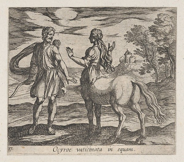 Antonio Tempesta:Plate 17: Ocyrhoe Changed into a Horse  fro-16x12"(A3) Poster