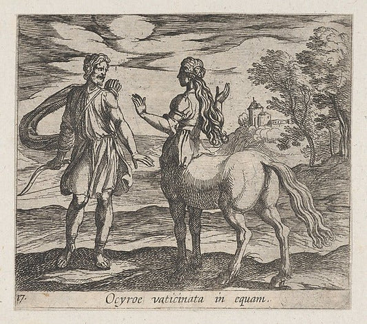 Antonio Tempesta:Plate 17: Ocyrhoe Changed into a Horse  fro-16x12"(A3) Poster