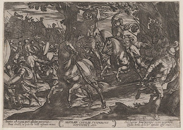 Antonio Tempesta:Plate 19: Jacob Killing Absalom from The Ba-16x12"(A3) Poster