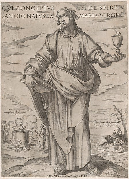 Antonio Tempesta:St. John the Evangelist from 'Christ Mary a-16x12"(A3) Poster