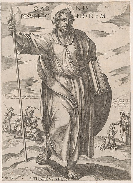 Antonio Tempesta:St. Judas Thaddeus from 'Christ Mary and th-16x12"(A3) Poster
