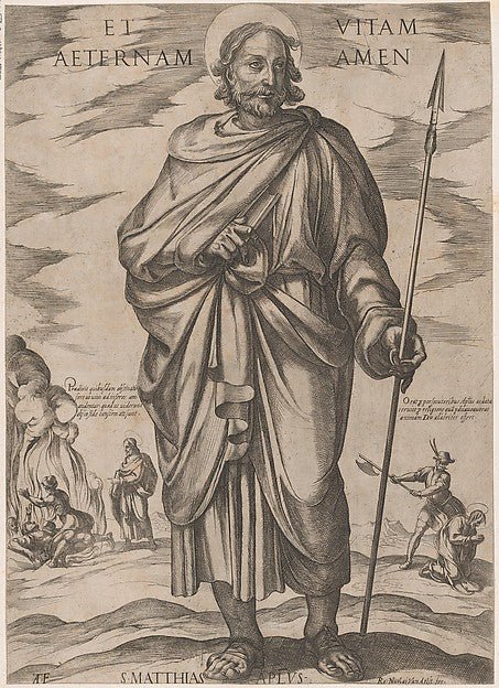 Antonio Tempesta:St. Matthias from 'Christ Mary and the Apos-16x12"(A3) Poster