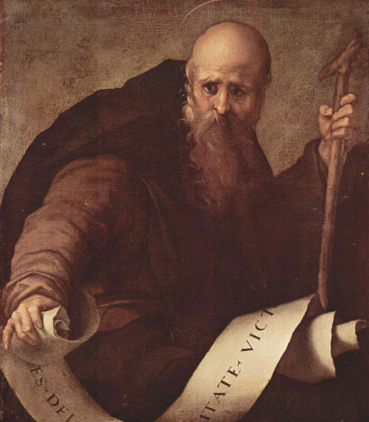 Antonius Abbas, vintage artwork by Pontormo, A3 (16x12") Poster Print