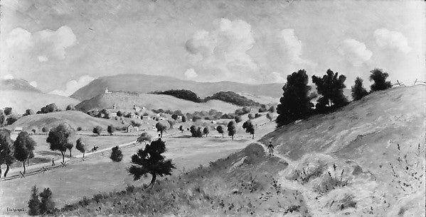 Delaware Water Gap Village c1895–1900-Louis Michel Eilshemius, Poster Print - Wall Art