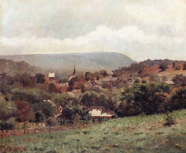Delaware Water Gap Village c1886-Louis Michel Eilshemius, Poster Print - Wall Art