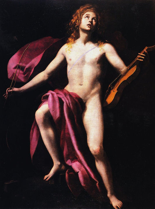 Apollon (Apollo), vintage artwork by Giovanni Baglione, A3 (16x12") Poster Print