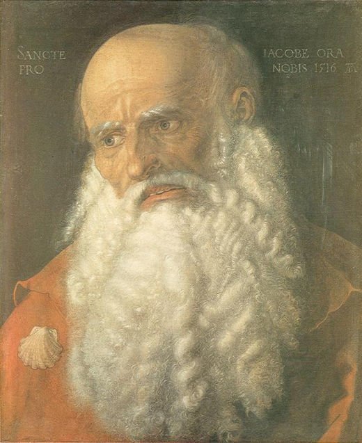 Apostle James, vintage artwork by Albrecht Dürer, A3 (16x12") Poster Print
