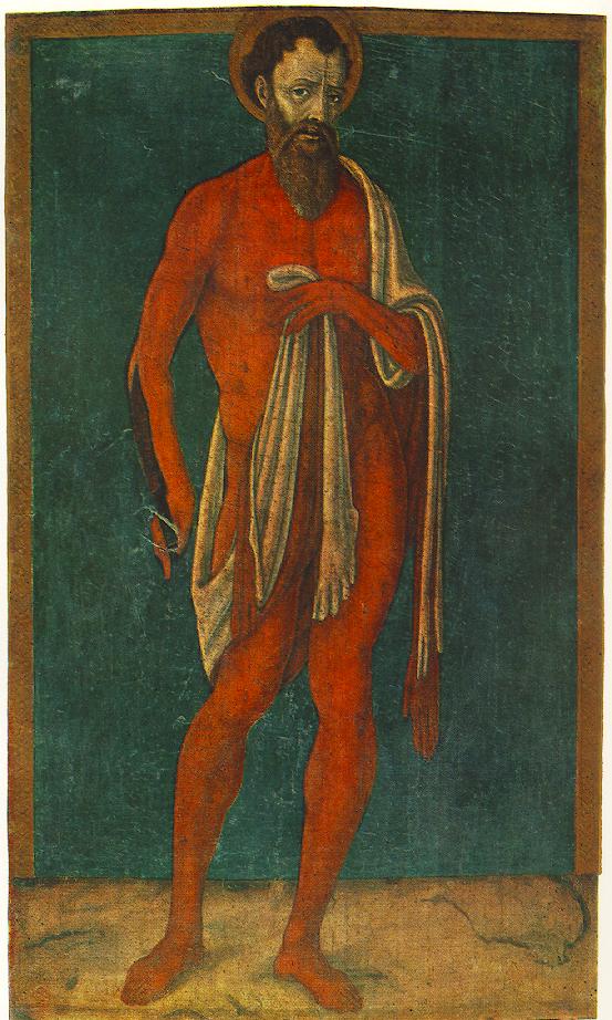 Apostle Saint Bartholomew, vintage artwork by Matteo di Giovanni, A3 (16x12") Poster Print