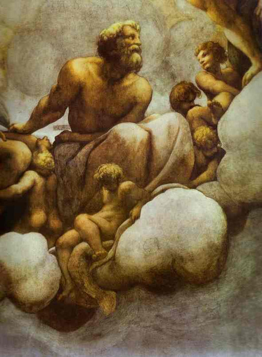 Apostle Simon, vintage artwork by Correggio, A3 (16x12") Poster Print