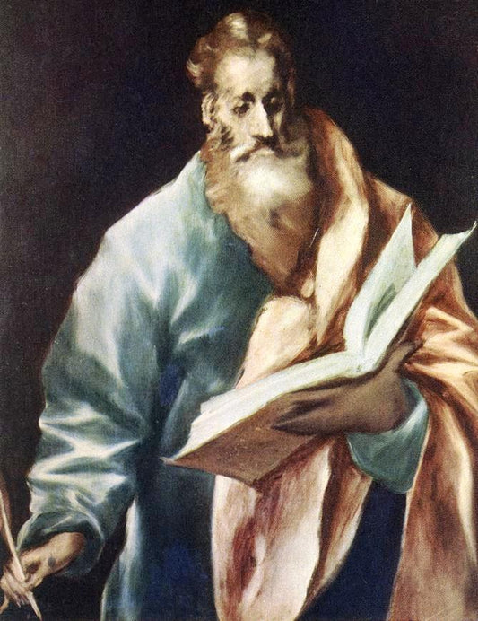 Apostle St Matthew, vintage artwork by El Greco, A3 (16x12") Poster Print