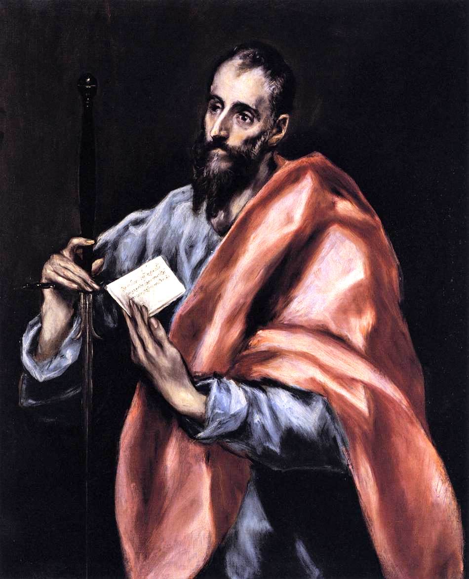 Apostle St Paul, vintage artwork by El Greco, A3 (16x12") Poster Print