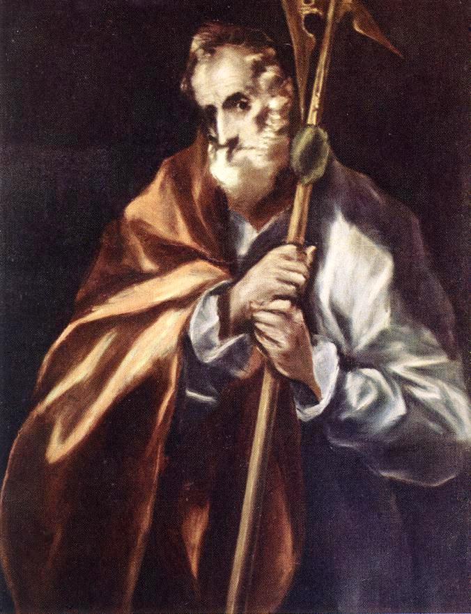 Apostle St Thaddeus (Jude), vintage artwork by El Greco, A3 (16x12") Poster Print