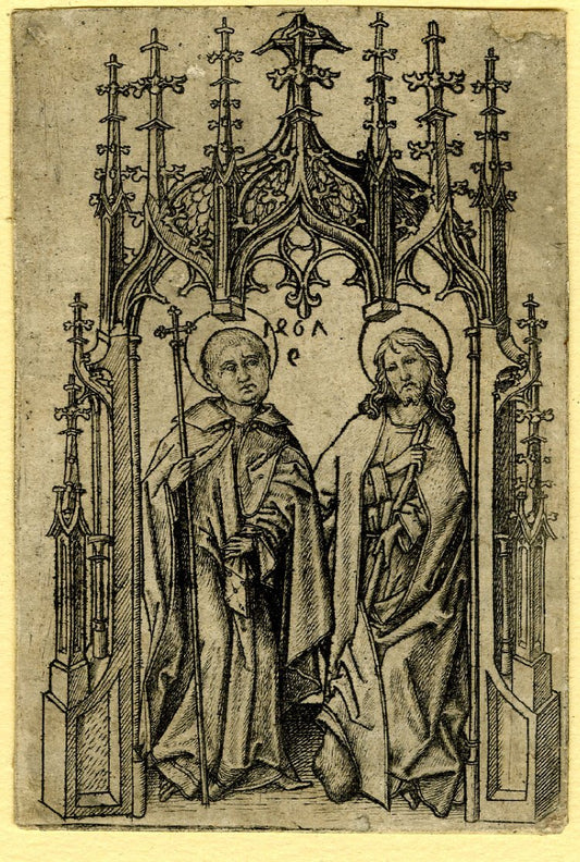 Apôtres Philippe et Jude, vintage artwork by Master E.S., A3 (16x12") Poster Print