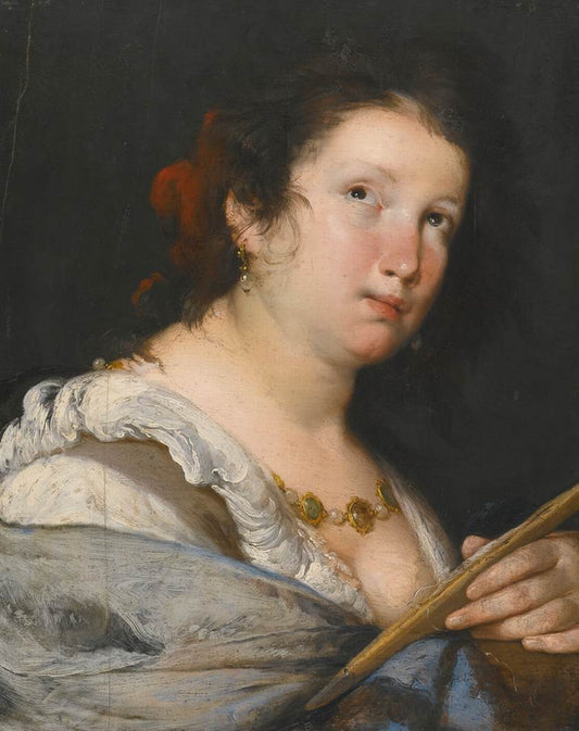 Arachne, vintage artwork by Bernardo Strozzi, 12x8" (A4) Poster