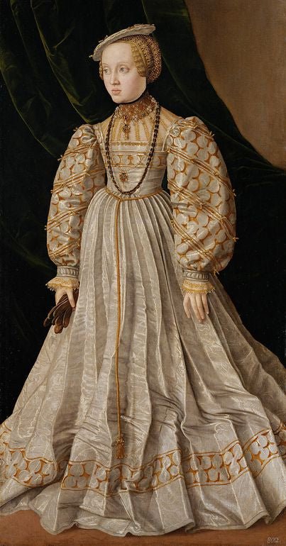 Archduchess Anna, Daughter of Ferdinand I, vintage artwork by Jacob Seisenegger, A3 (16x12") Poster Print