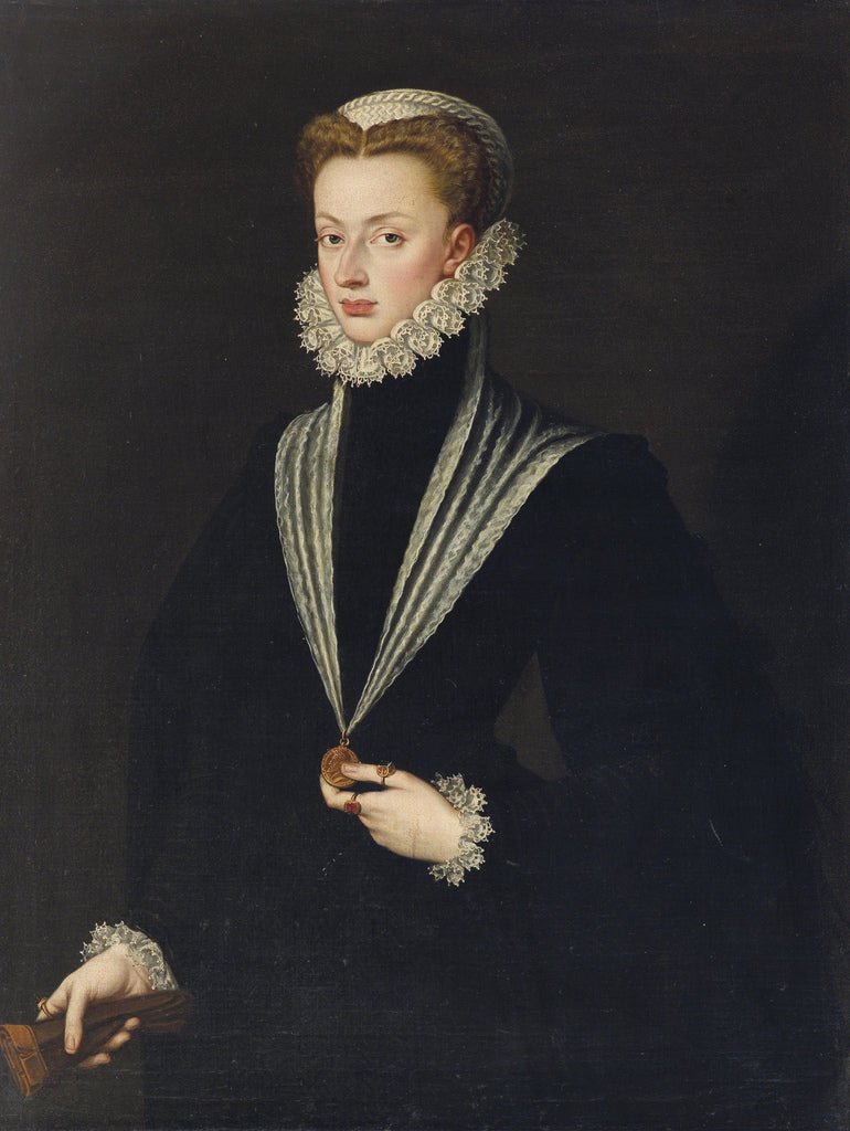 Archduchess Johanna of Austria, vintage artwork by Sofonisba Anguissola, A3 (16x12") Poster Print