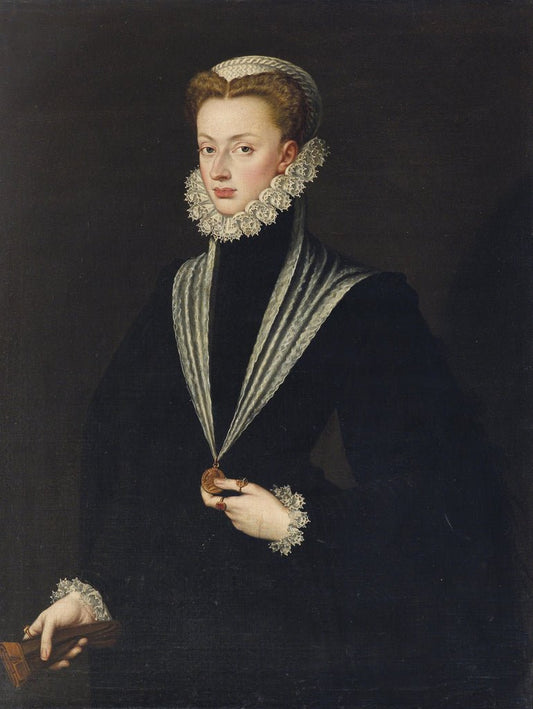 Archduchess Johanna of Austria, vintage artwork by Sofonisba Anguissola, A3 (16x12") Poster Print