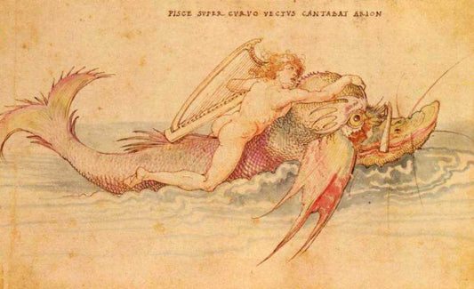 Arion, vintage artwork by Albrecht Dürer, A3 (16x12") Poster Print