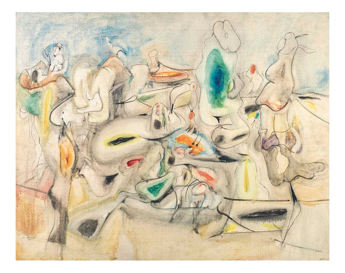 Good Afternoon Mrs Lincoln by Arshile Gorky,16x12(A3) Poster