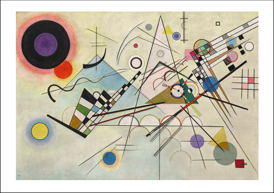 art-vasily-kandinsky-2-1923 by Wassily Kandinsky, 12x8"(A4) Poster Print