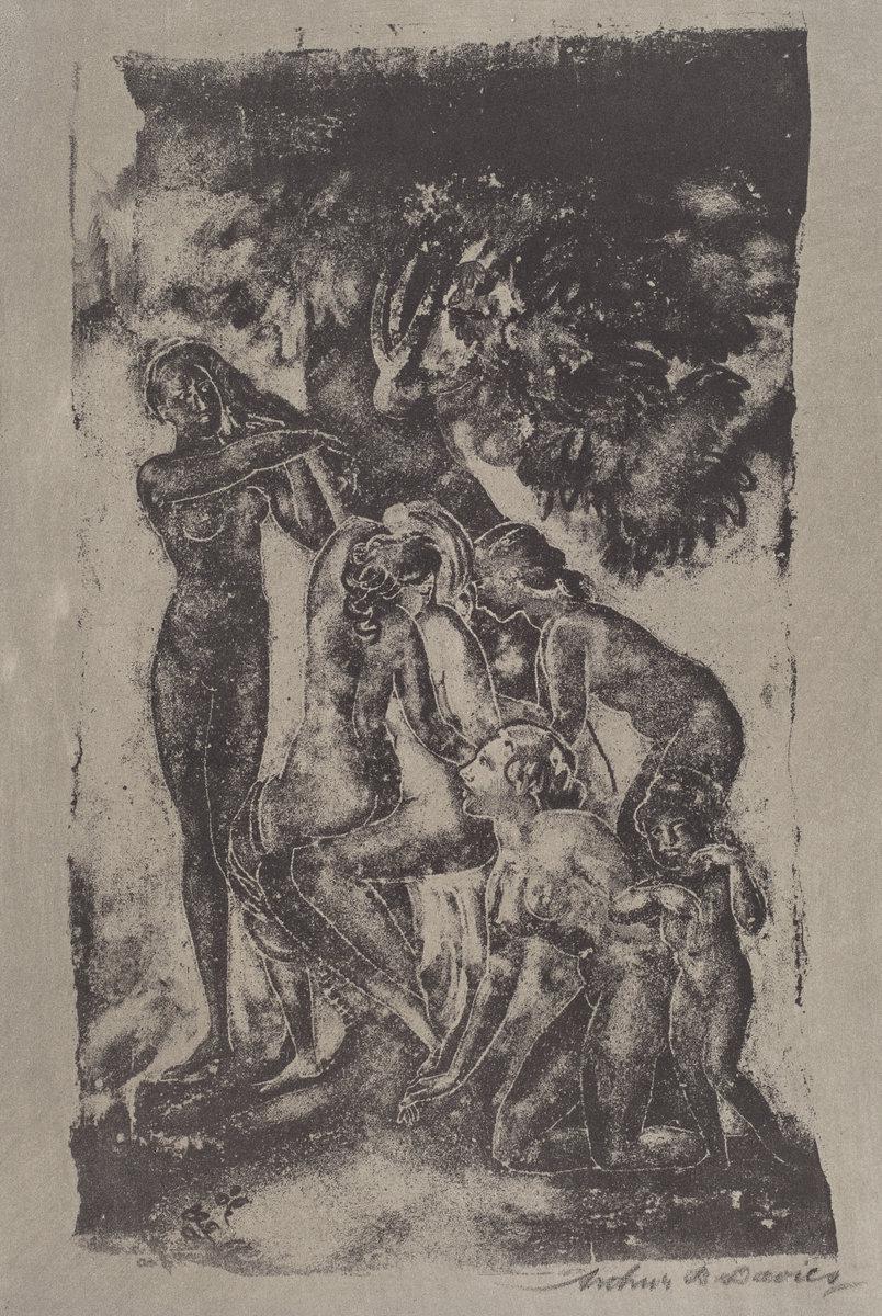 Arthur B. Davies:Figures of Earth,16x12"(A3) Poster