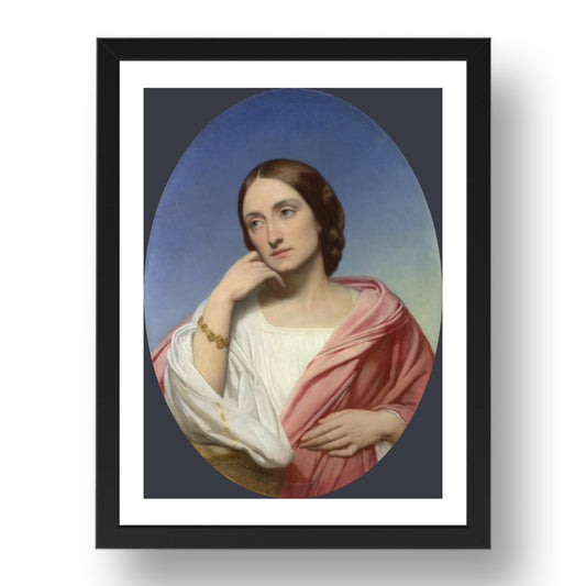 Ary Scheffer: Mrs Robert Hollond, Poster in 17x13"(A3) Frame