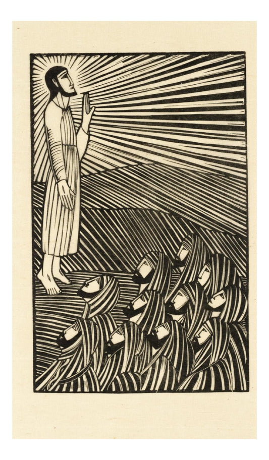 Ascension 1918 by Eric Gill, vintage artwork, modern poster print