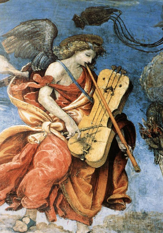 Assumption (detail), vintage artwork by Filippino Lippi, A3 (16x12") Poster Print