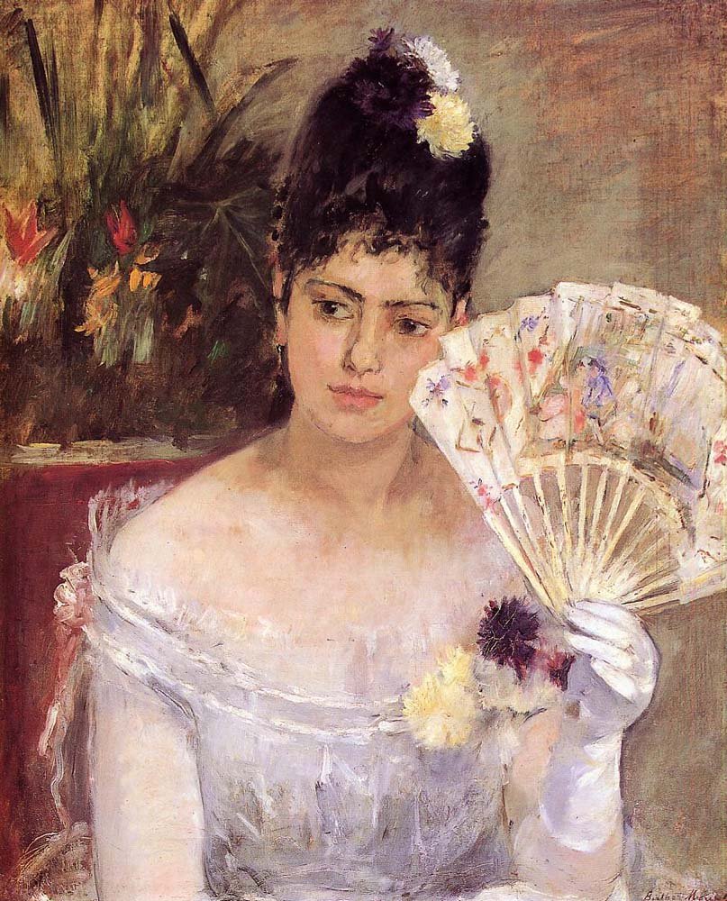At the Ball - 1875 - Musee Marmottan France by Berthe Morisot, vintage art, modern poster print