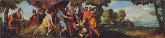 Atalanta Receiving the Boar's Head from Meleager, vintage artwork by Veronese, A3 (16x12") Poster Print