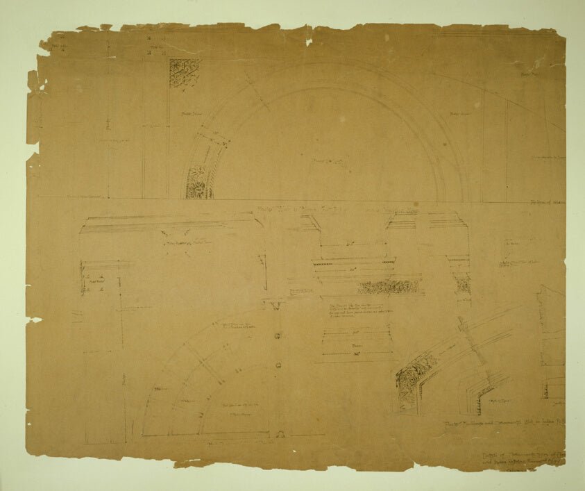 Auditorium Building, Chicago, Illinois, Plaster Details for Retiring Rooms by  Adler and Sullivan, 23x16"( A2 size ) Poster Print