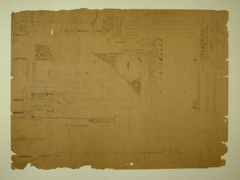 Auditorium Building, Chicago, Illinois, Plaster Details with Electric Lights by  Adler and Sullivan, 23x16"( A2 size ) Poster Print