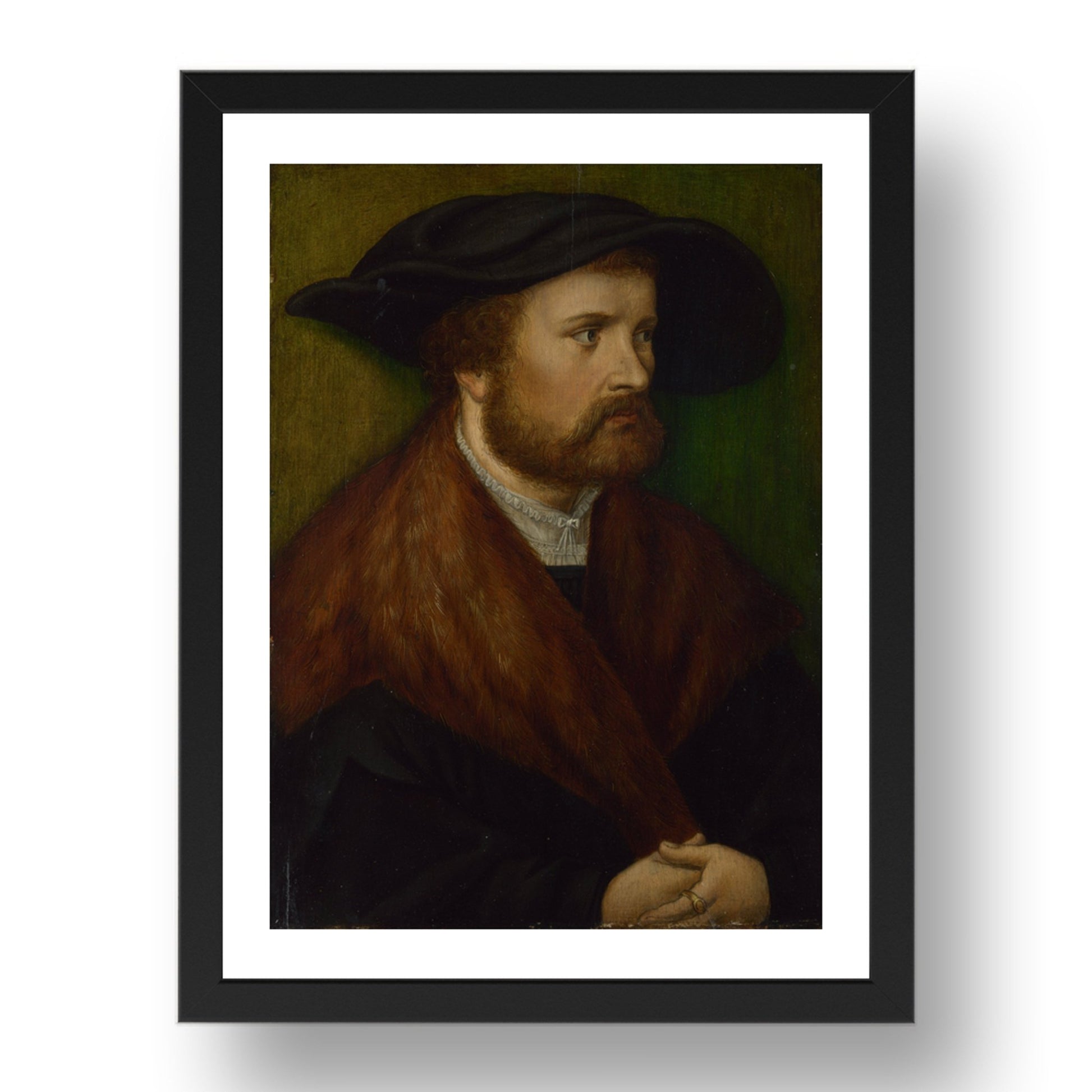 Augsburg, Unknown artist: Portrait of a Man, Poster in 17x13"(A3) Frame