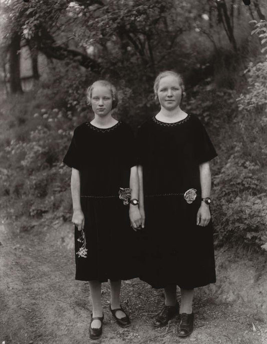 August Sander - Sisters, vintage historic photograph, modern poster print