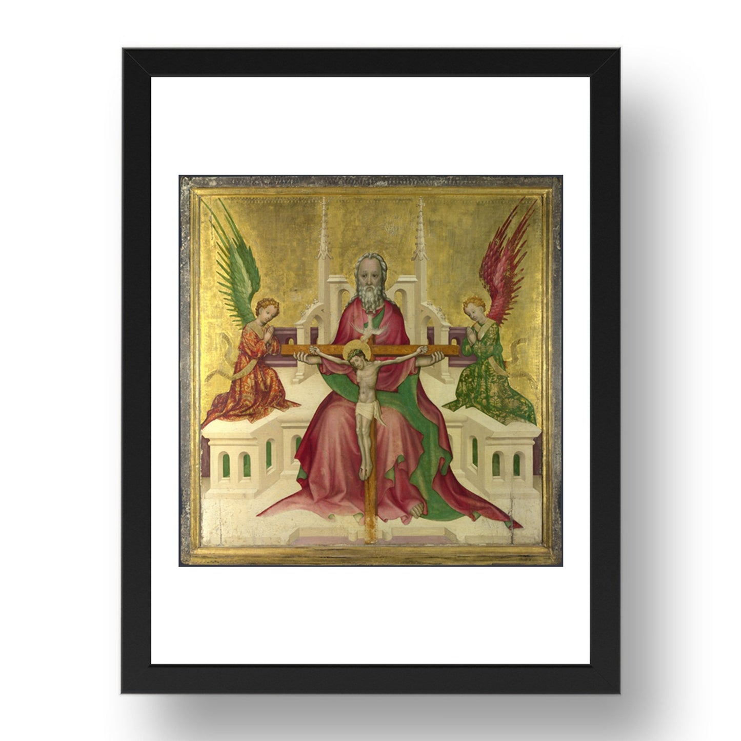Austrian: The Trinity with Christ Crucified, Poster in 17x13"(A3) Frame