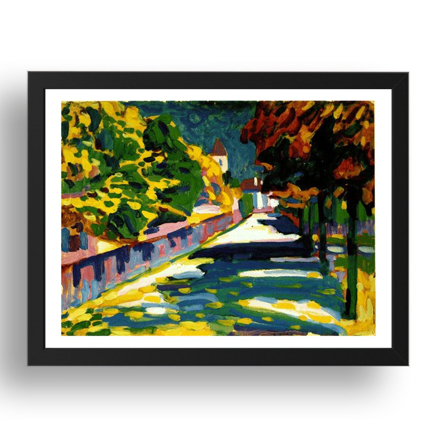 Autumn in Bavaria 1908 by Wassily Kandinsky, 17x13" Frame