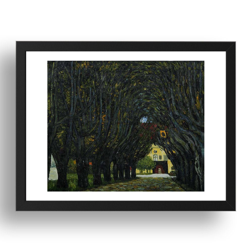 Avenue in Schloss Kammer Park 1912 by Gustav Klimt, 17x13" Frame