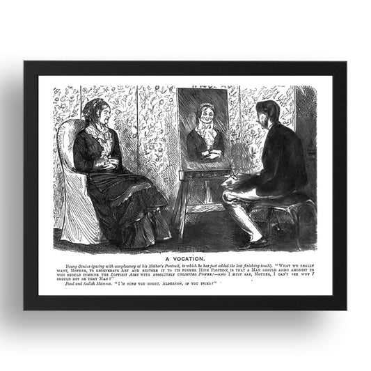 avocationwhistler, vintage historic poster in 17x13"(A3) Frame