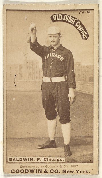 :Baldwin Pitcher Chicago from the Old Judge series for Old J-16x12"(A3) Poster