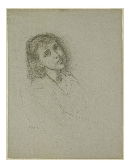 Balthus - A Young Girl, 16x12" (A3) Poster Print