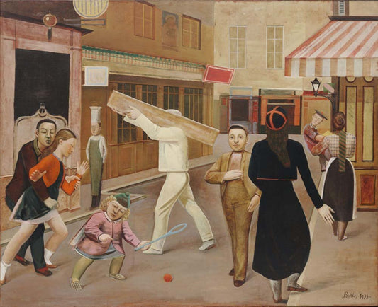Balthus - The Street,vintage art, modern poster print