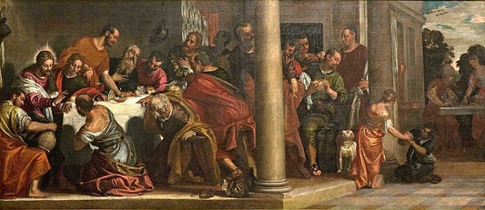 Banquet Scene - Last Supper, vintage artwork by Veronese, A3 (16x12") Poster Print