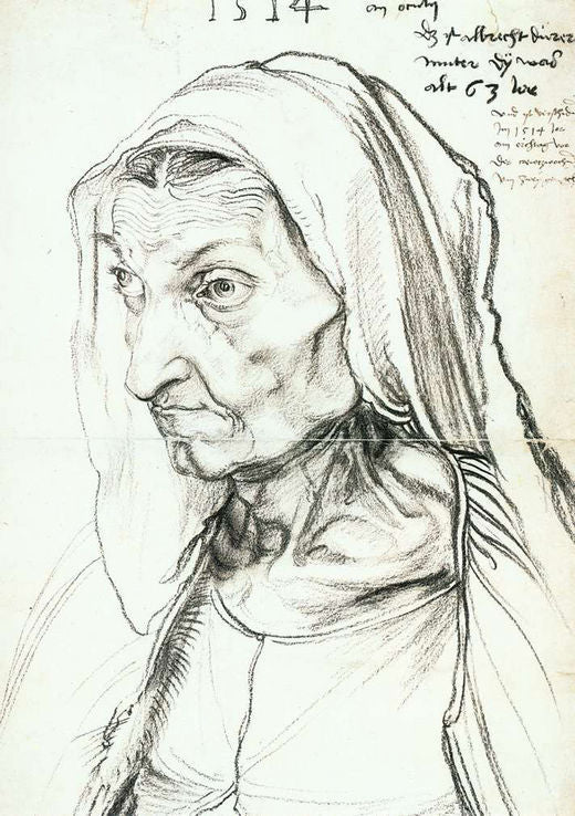 Barbara Durer, vintage artwork by Albrecht Dürer, A3 (16x12") Poster Print