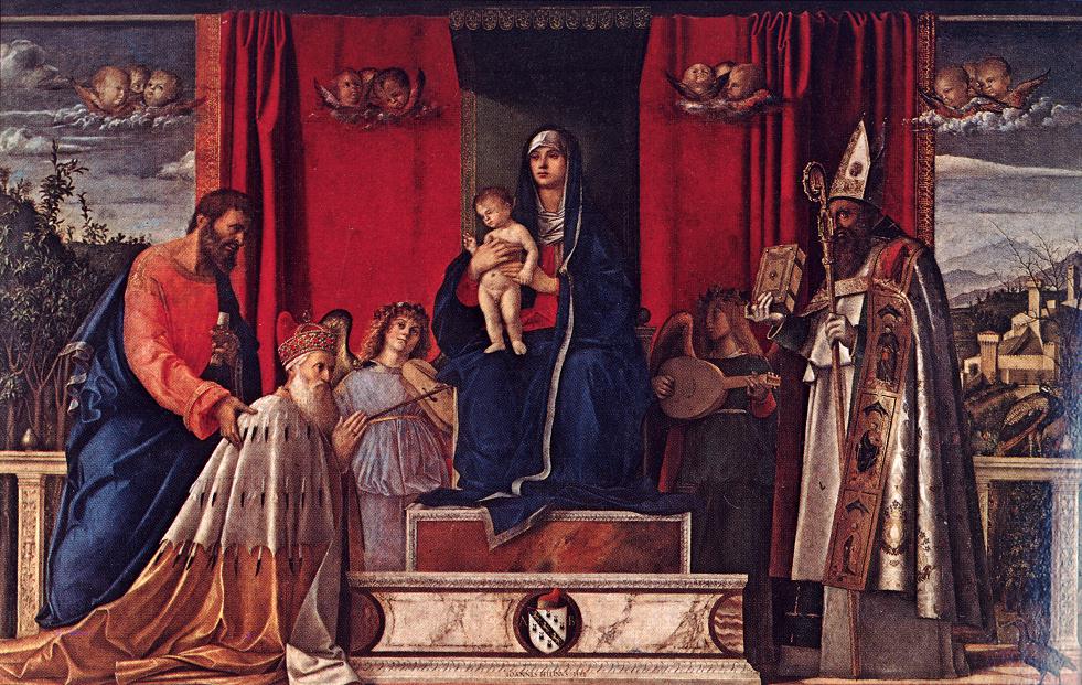 Barbarigo Altarpiece, vintage artwork by Giovanni Bellini, A3 (16x12") Poster Print