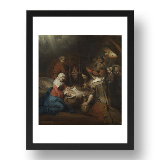 Barent Fabritius: The Adoration of the Shepherds, Poster in 17x13"(A3) Frame