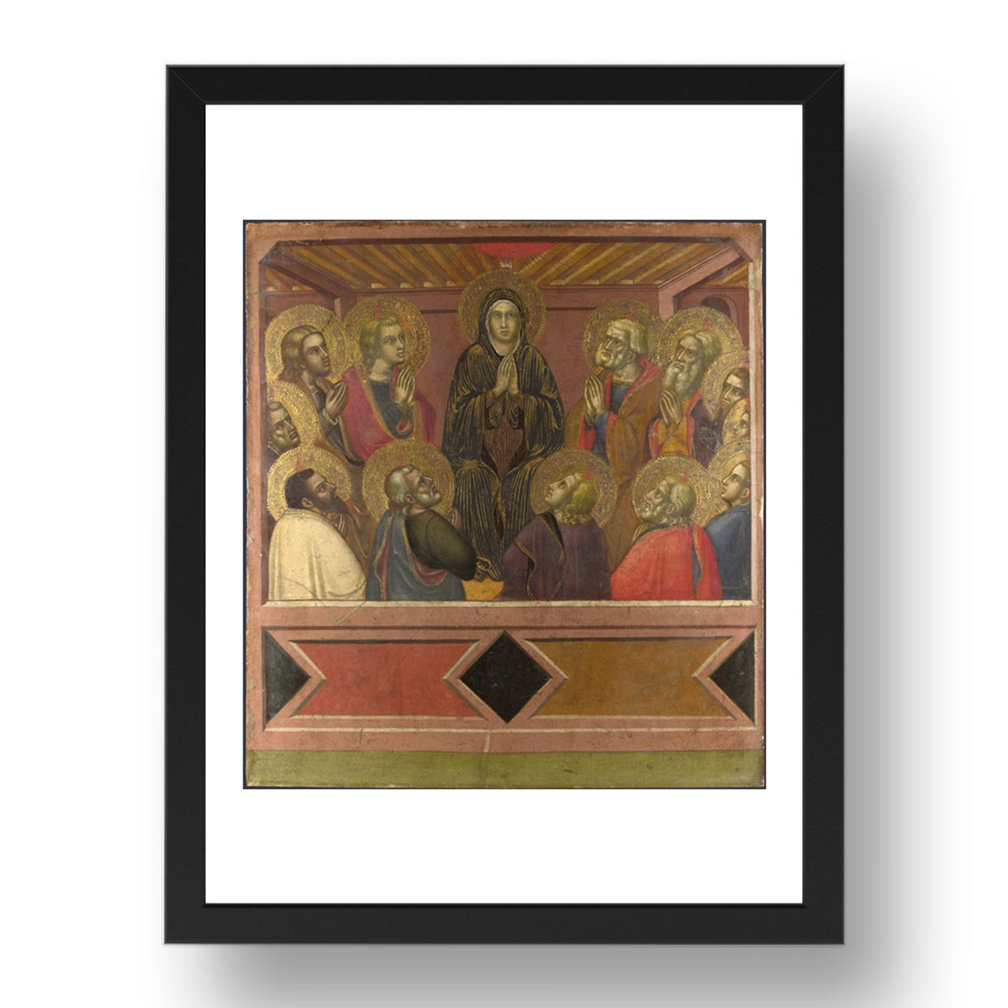 Barnaba da Modena: Pentecost, Poster in 17x13"(A3) Frame