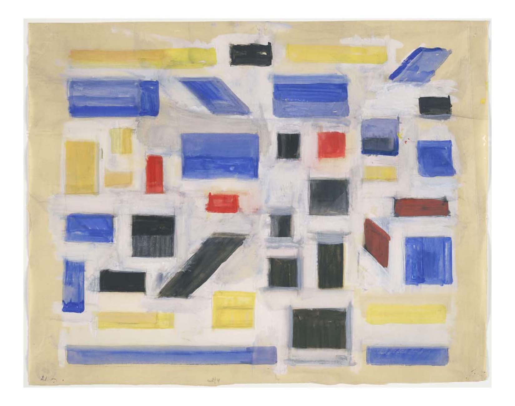 Bart Van Der Leck - Untitled, 16x12" (A3) Poster Print