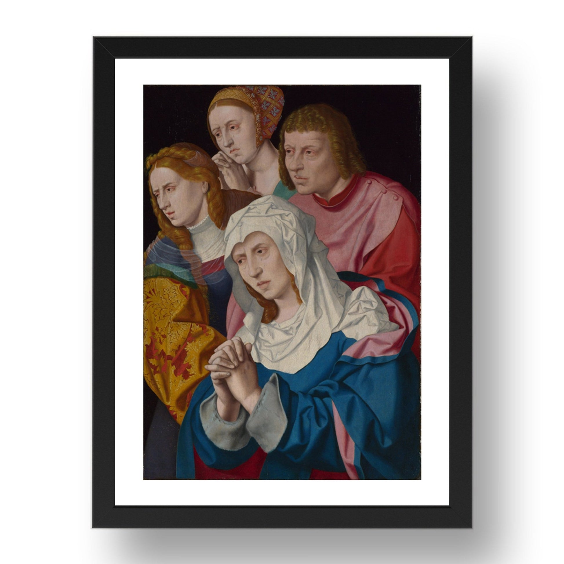 Bartholomeus Bruyn the Elder: The Virgin, Saints and a Holy Woman, Poster in 17x13"(A3) Frame