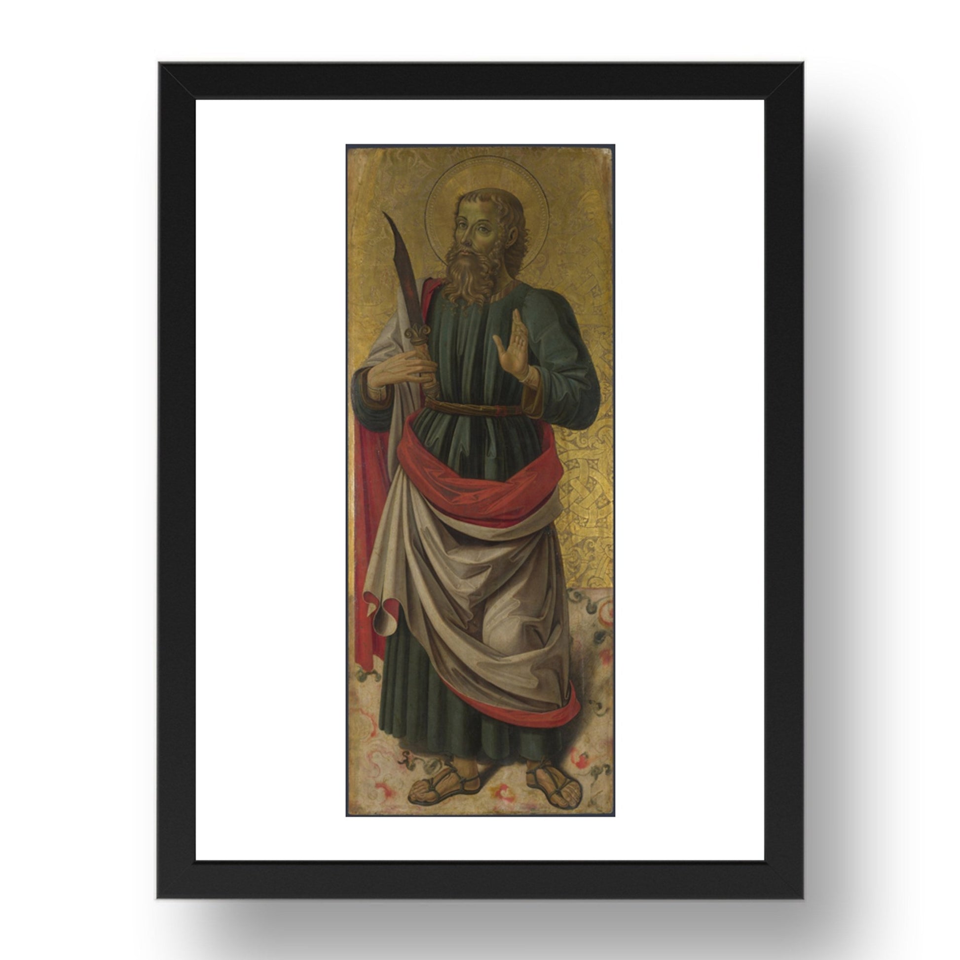 Bartolomeo Caporali: Saint Bartholomew, Poster in 17x13"(A3) Frame